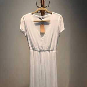 WAYF white midi dress